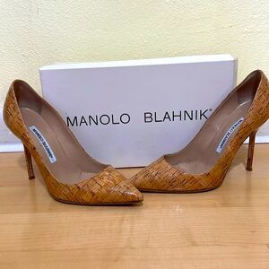 Sughero Natural Manolo Blahnik heels